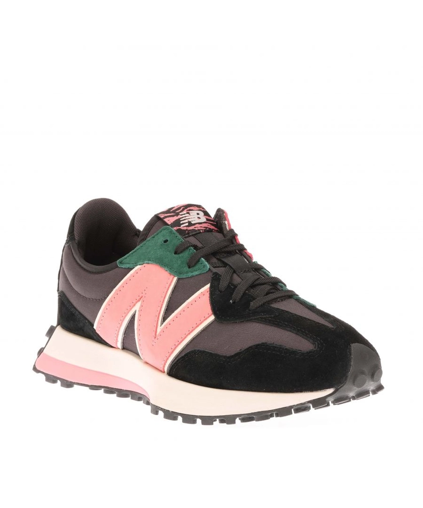 New Balance Mens 327 Trainers in black pink Suede - Size UK 11.5